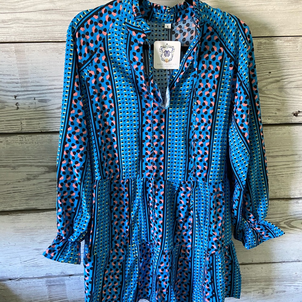 Dolly geo swing dress